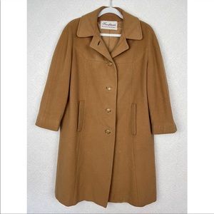 long tan peacoat